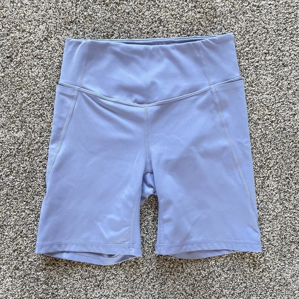 Zella Periwinkle Pocket Bike Shorts - Size: Small